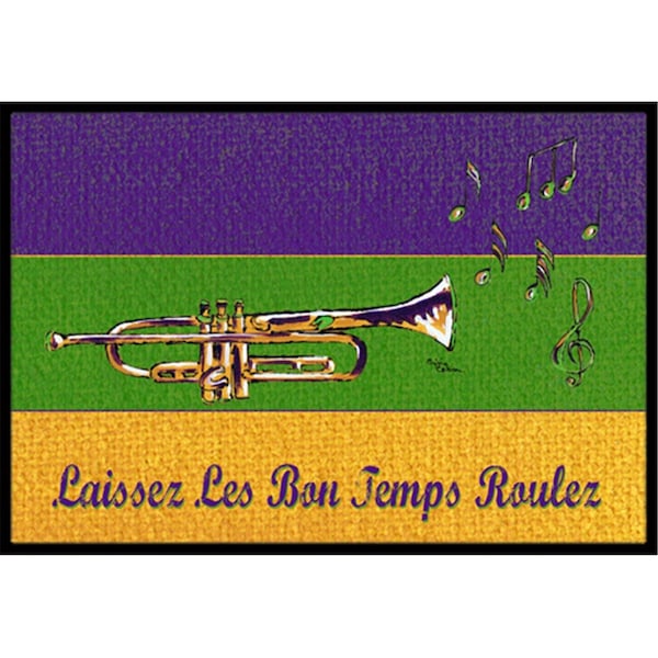 Carolines Treasures 36 x 24 in. Mardi Gras Indoor Or Outdoor Doormat CA74948 - main